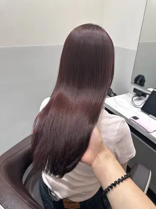 セミロング カラー 矢野 晃平のヘアスタイル