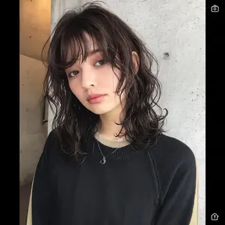 パーマ ブリーチなし透明感 カラー✨横山 佳希のヘアスタイル