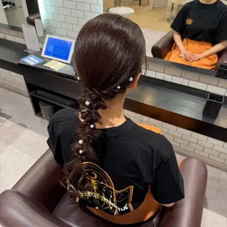 ロング ヘアアレンジ 🎀ヘアアレンジ 🎀ななみのヘアスタイル