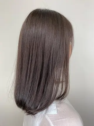 セミロング カラー 【透明感、艶髪】西村 有司のヘアスタイル