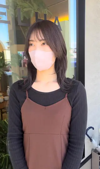 セミロング カラー 手塚 亮汰のヘアスタイル