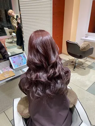 ロング カラー メンズ🫧ハイトーン 池田梨紗のヘアスタイル