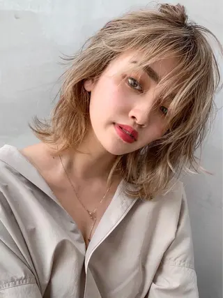 ミディアム カラー リピート率No.1✨ ユウキのヘアスタイル