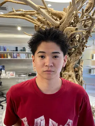 ショート メンズ シャドウパーマ/ ルーズパーマ/メンズのヘアスタイル