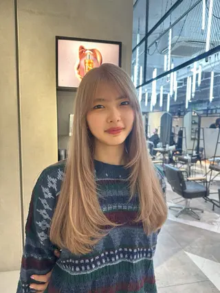 カラー ハイトーン特化 pepe🎀のヘアスタイル