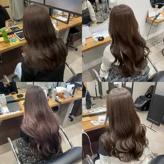 ロング カラー 佐藤 由依/水光カラーのヘアスタイル