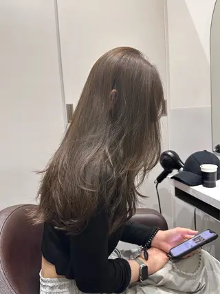ロング カラー 矢野 晃平のヘアスタイル