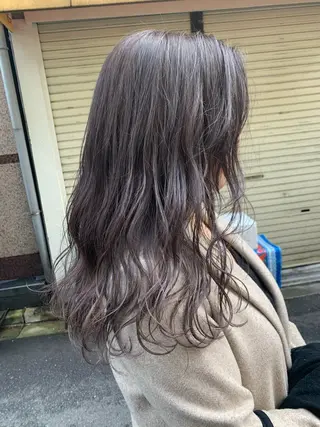 ミディアム カラー 西村あきや トレンド韓国ヘアのヘアスタイル