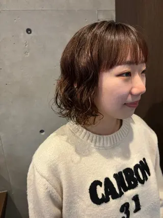 ショート パーマ 池田理紗/ bob/メンズカットのヘアスタイル