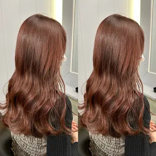 ロング カラー 縮毛矯正×ボブ💎 髪質改善/木下のヘアスタイル