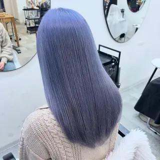 セミロング カラー 渋谷🩶ハイトーン 🩶FUMUのヘアスタイル