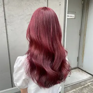 セミロング カラー 大人っぽ♡上品な暖色 ♡ブリーチなし♡のヘアスタイル