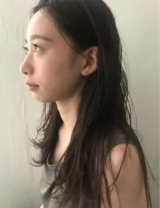 ミディアム カラー 貫洞 大介のヘアスタイル