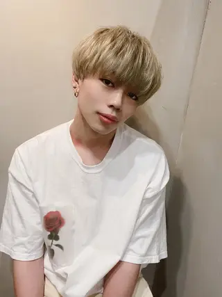 ショート カラー メンズ 寳泉 章弘のヘアスタイル