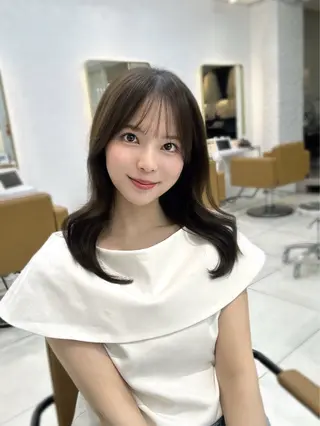 ロング 中顔面短縮 顔まわり新田大翔のヘアスタイル