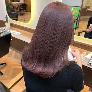 セミロング カラー パーマ ヘアアレンジ メンズ キッズ ネイル マツエク・マツパ アイブロウ 前川 朋香のヘアスタイル