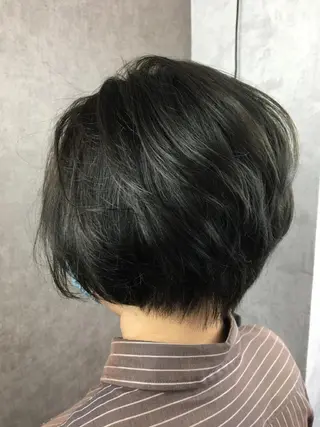 ショート カラー ツイストスパイラル パーマ✂︎ KYOUのヘアスタイル