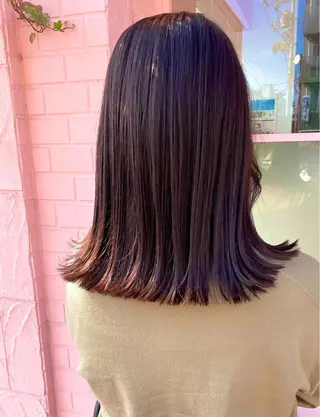 セミロング カラー Ebihara Satomiのヘアスタイル
