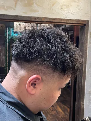 ショート パーマ メンズ 小野寺祐希人 Calbariのヘアスタイル