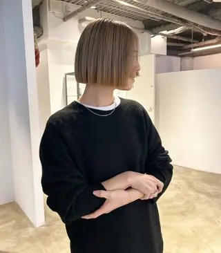 ショート カラー ボブ/透明感カラー 🌿栄🌿kouneのヘアスタイル