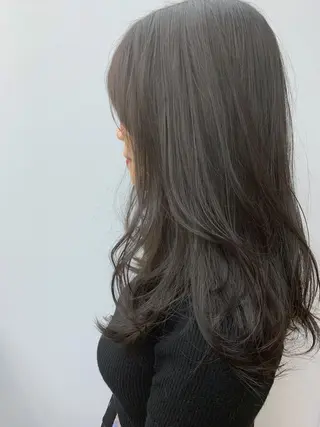 ミディアム カラー パーマ ヘアアレンジ 【ヘアケア特化型】 newi天王寺のヘアスタイル