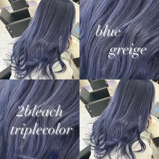 ロング 透明感ハイトーン カラー🦋🌧希咲のヘアスタイル
