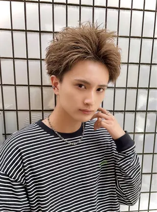 ショート パーマ メンズ 大人メンズパーマ メンズ特化　萱原大幹のヘアスタイル