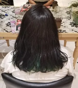 ロング カラー 🌿赤み消し/ 艶カラー落合 優🌿のヘアスタイル