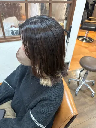 セミロング 元山 透明感艶カラー 🌻レイヤーカットのヘアスタイル