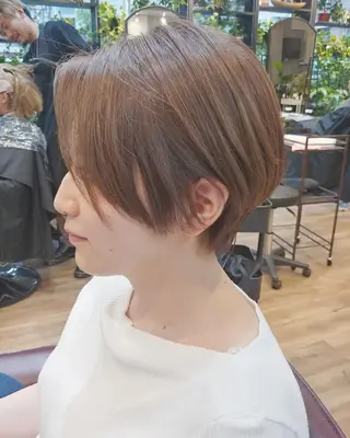 ショート カラー パーマ ヘアアレンジ 6月オープン♪豊見城 Lodattu✁清水のヘアスタイル