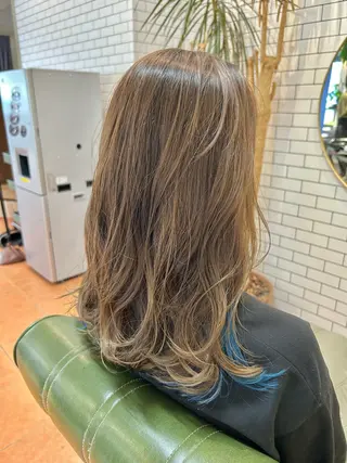 ロング カラー 石井 佑樹のヘアスタイル
