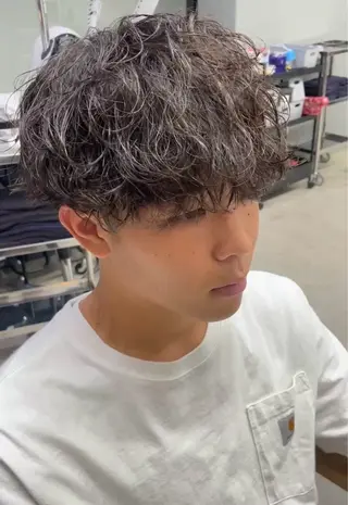 ショート パーマ メンズ メンズ専門サロン wokeのヘアスタイル