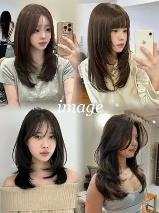 セミロング こはな🎀梅田🎀 透明感カラー💖のヘアスタイル