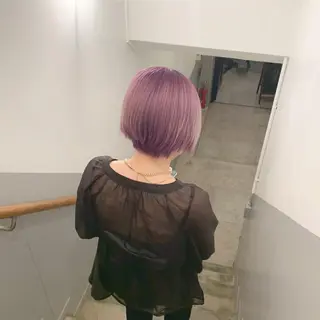 ショート カラー ヘアアレンジ 🎀暖色カラー🎀 ♡yurika♡のヘアスタイル