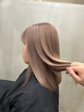 ミディアム カラー 中園康 /カラー/ブリーチのヘアスタイル