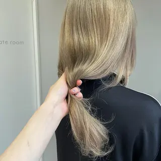 セミロング カラー exfa sakura🪞のヘアスタイル