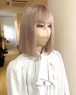 ミディアム カラー RAIMA ケアハイトーンのヘアスタイル