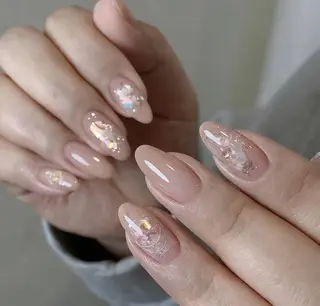 ネイル By moonネイル 🌷ワンホン/韓国風のネイルデザイン