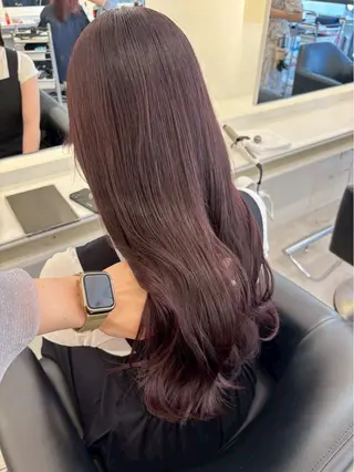 ロング カラー ParveMix 岡本えりかのヘアスタイル