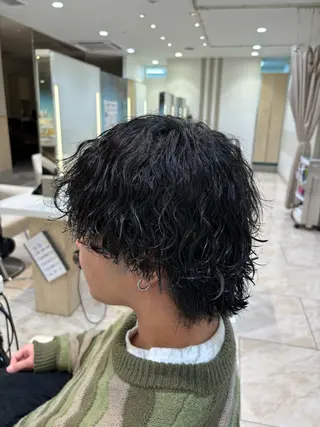パーマ メンズ 🌼丸みボブ🌼 ショート　柏木結太のヘアスタイル