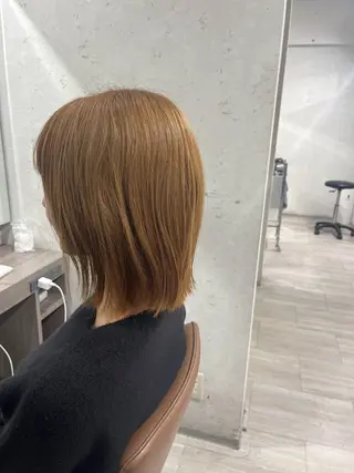 ミディアム カラー 縮毛矯正 特化生田のヘアスタイル