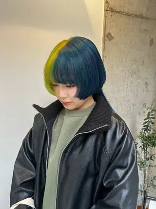 セミロング カラー 🌝ぷる艶ハイトーン 柔らかヘア🍅まあやのヘアスタイル