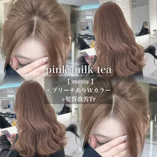 カラー 🩶透明感ブリーチ カラー🩶 maoのヘアスタイル