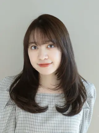 セミロング カラー 髙木美緒🌿 レイヤー/アレンジのヘアスタイル