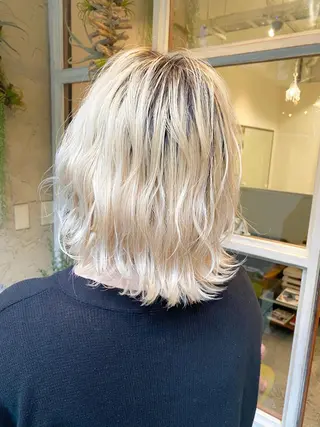 ミディアム カラー 店長担当🌟 矢吹ガブリエル🌟のヘアスタイル