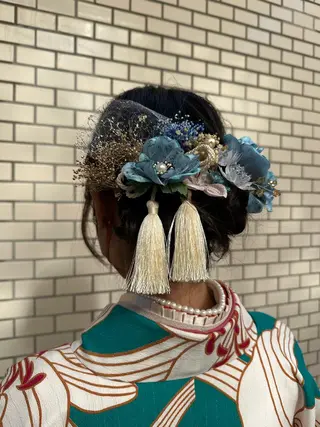 ミディアム ヘアアレンジ 庭山 理沙のヘアスタイル