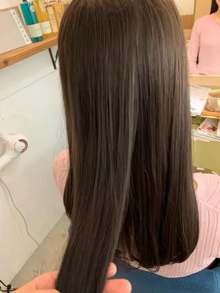 ロング カラー 【髪質改善】【美髪】 【ツヤ髪】ほしのちりのヘアスタイル