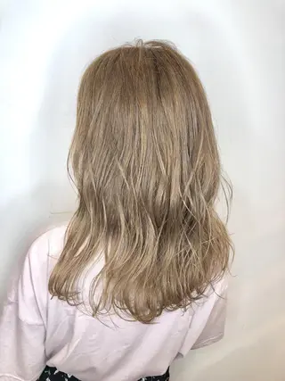 セミロング シールエクステ×美髪 改善/ヨシモトカンジのヘアスタイル