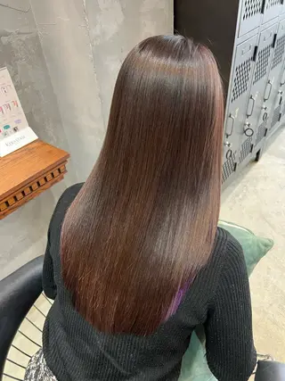 ロング 美髪矯正×レイヤー 松田空優哉のヘアスタイル