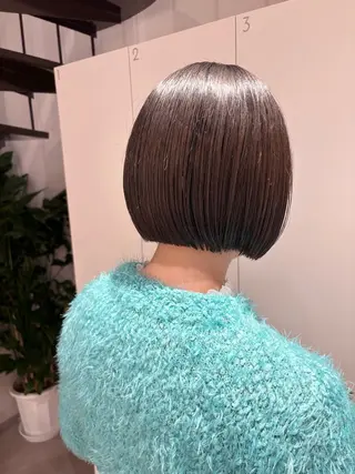 ショート カラー 朝楽スタイル🌼 千晶のヘアスタイル